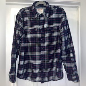 American Eagle Men’s button-up flannel shirt, adult large, 100% cotton, NWT